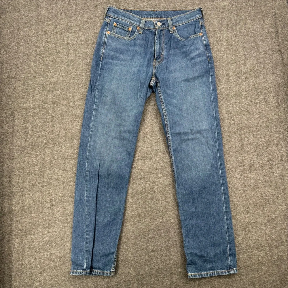 Levis 514 Straight Fit Mens Jeans Size 30 Medium Wash Blue Casual Denim workwear